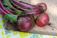 <div class="caption-credit"> Photo by: Corbis</div><b>BEETS</b> <br> Don't Peel <br> <br> "If you're cutting it up for roasting, it can look a little bit like, 'Eew, I should eat that?' Beets have little crevices where dirt can hide, so people might want to peel it because of that. But if you scrub it well enough you're fine." Alderson uses the <a rel="nofollow noopener" href="http://www.oxo.com/p-492-flexible-vegetable-brush.aspx" target="_blank" data-ylk="slk:OXO vegetable scrub brush;elm:context_link;itc:0;sec:content-canvas" class="link ">OXO vegetable scrub brush</a>. This is the best news we've heard all week, and Alderson echoed our sentiments. "Hey, great, I don't have to peel them, and my hands don't turn red!" <br>