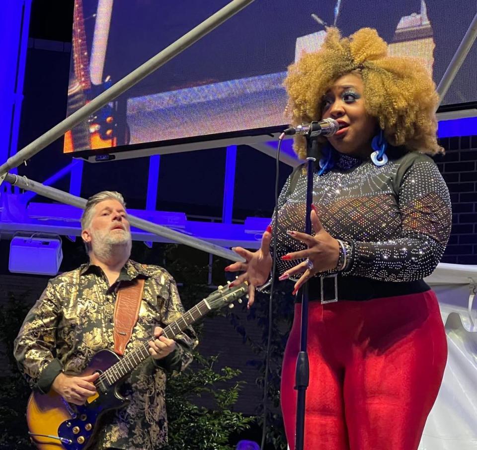 Annika Chambers is shown singing at last summer's Blues Fest at Centennial Plaza in downtown Canton. The Canton Regional Chamber of Commerce has ended the longtime event, which is being replaced with the Downtown Canton Music Fest on Sept. 7-8.