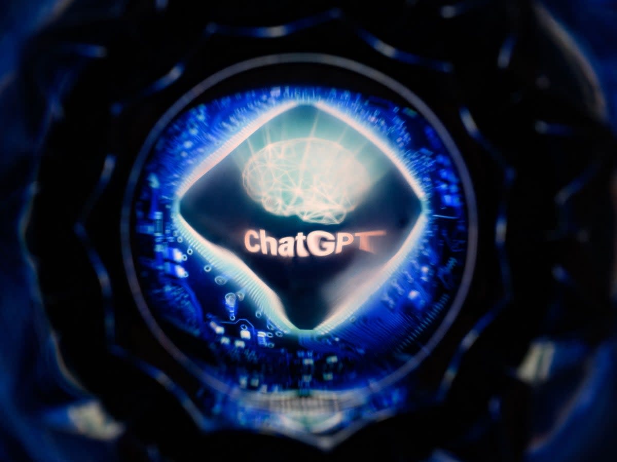 A screen displaying the logo of ChatGPT, the conversational artificial intelligence software application developed by OpenAI, taken on 26 April, 2023 in Toulouse, southwestern France (Getty Images)