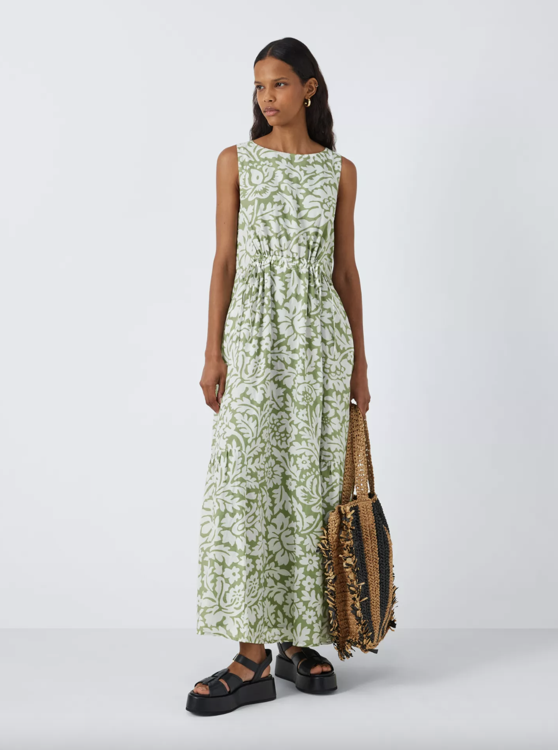 This flowy maxi dress is perfect for the summer weather. (John Lewis)