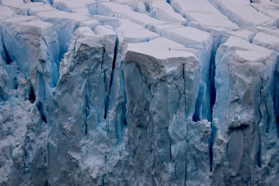 Ice breaks off the front of a glacier in Antarctica. <a href="https://unsplash.com/photos/xDhpn9zx2Fo" rel="nofollow noopener" target="_blank" data-ylk="slk:66 North via Unsplash;elm:context_link;itc:0;sec:content-canvas" class="link ">66 North via Unsplash</a>