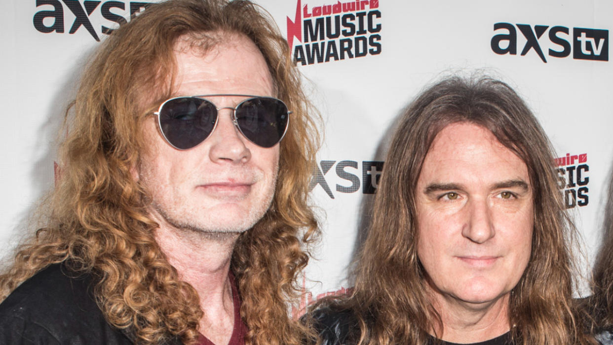  David Ellefson and Dave Mustaine together in 2017. 