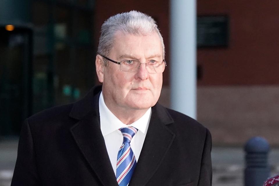 Former Sheffield Wednesday club secretary Graham Mackrell leaves Preston Crown Court after the first day of his trial. (Getty Images)