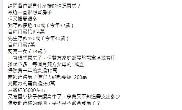 房價飆漲「月繳35K」可買房？夫妻存款全曝光…網驚：根本沒問題