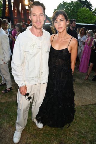 <p>Dave Benett/Getty</p> Benedict Cumberbatch and Sophie Hunter