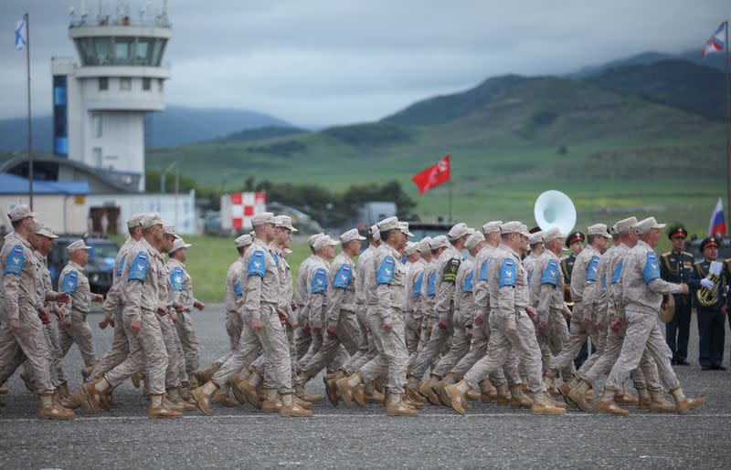 Russian troops leave Karabakh