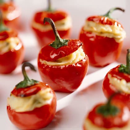 Fiery Stuffed Cherry Pepper Appetizers