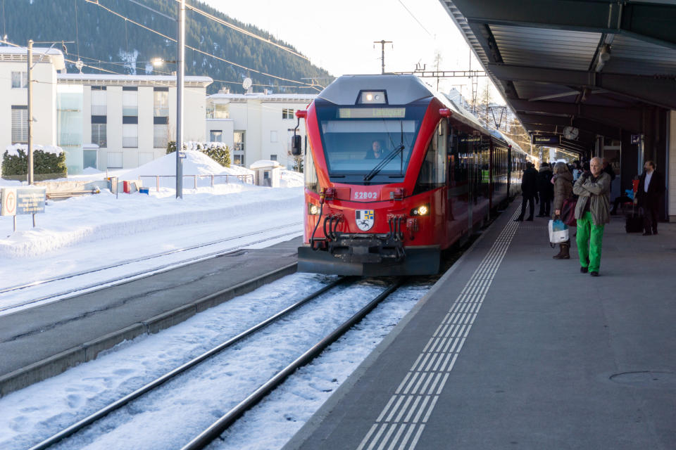 A Rhaetian Railway train 