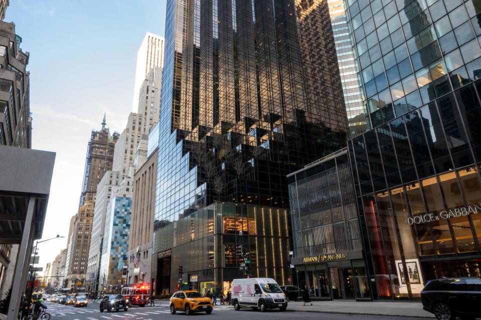 56th Street and Fifth Avenue in New York City