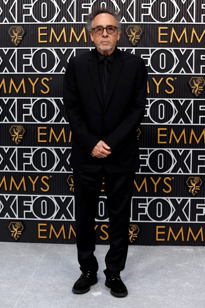 Tim Burton attends the 75th Primetime Emmy Awards at Peacock Theater on January 15, 2024 in Los Angeles, California.