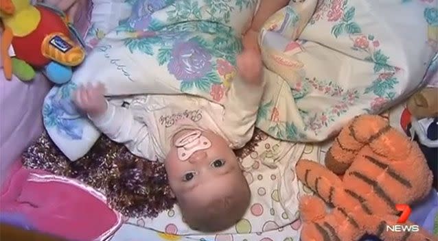 Sophie underwent surgery for a rare congenital heart anomaly. Source: 7News