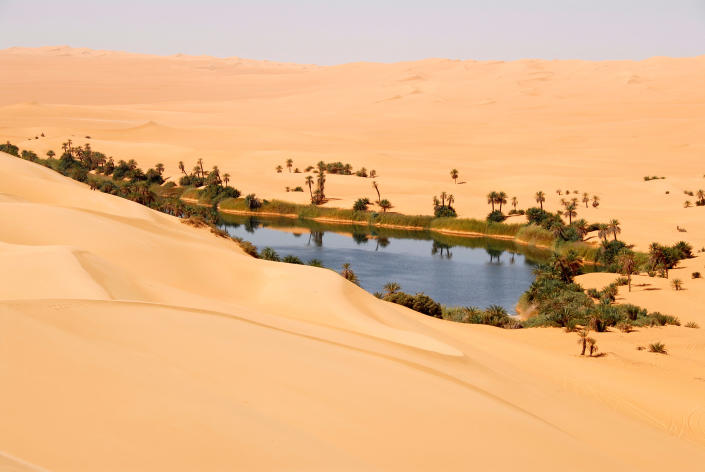 Specifically the Um el Ma oasis located in Libya.