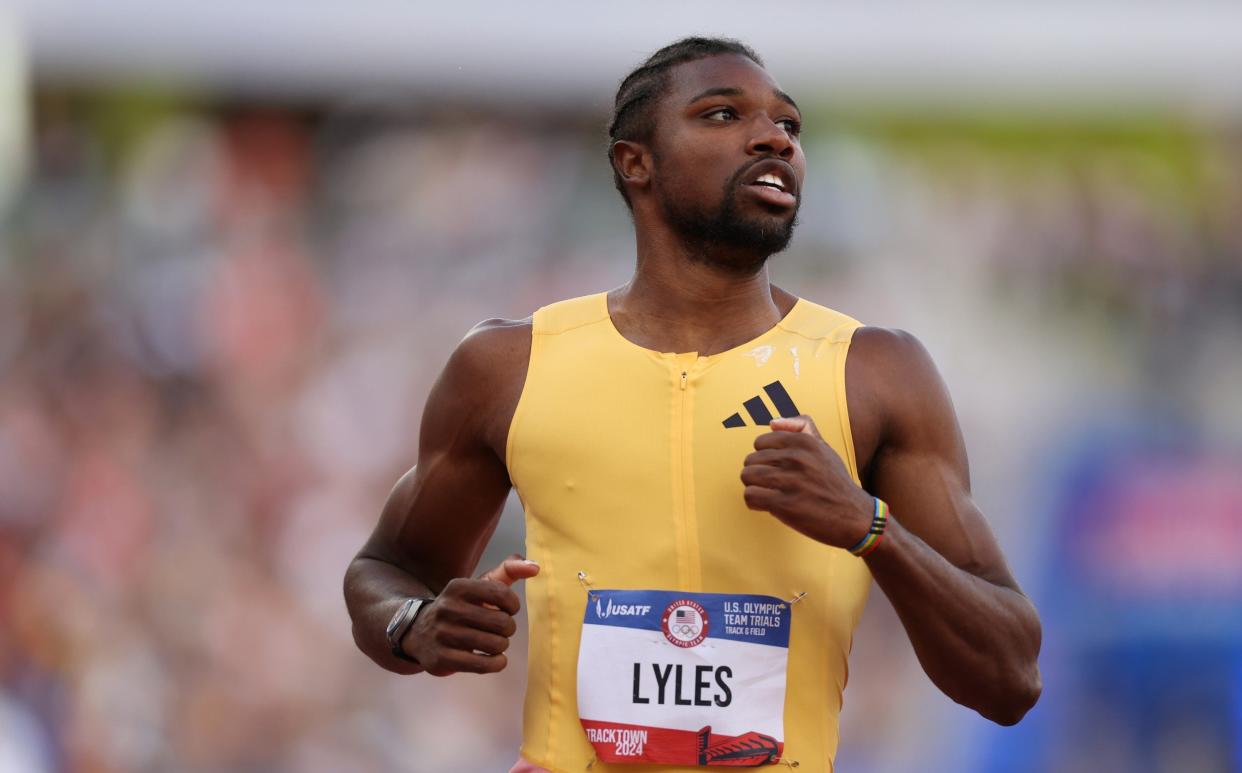 US sprinter Noah Lyles