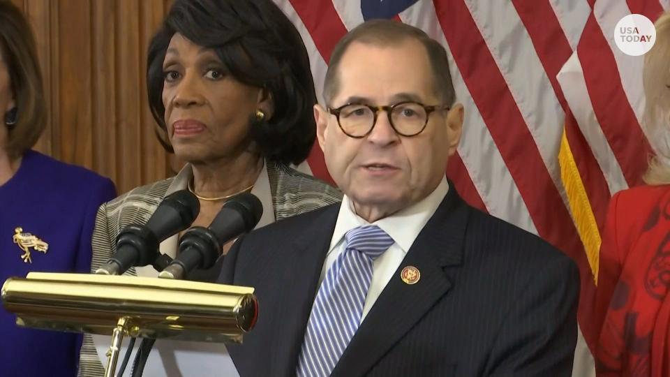 House Democrats unveil two articles of impeachment against President Trump