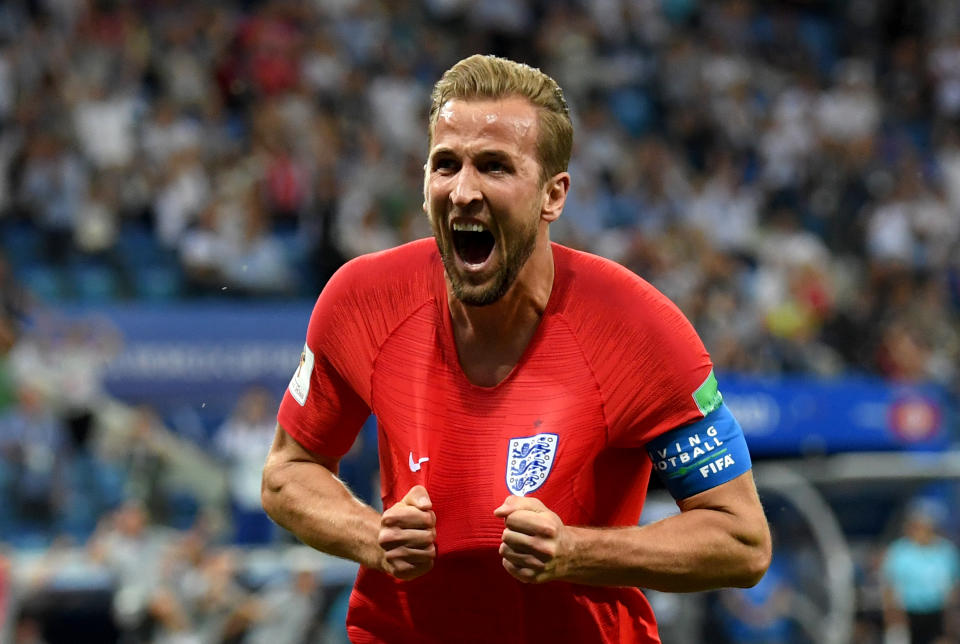Kane he do it? A World Cup win by England, captained by Harry Kane, could help boost the economy. Source: Getty images.