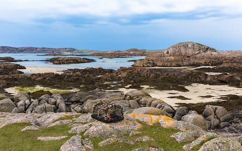 The rocky coast of Fidden beach - Credit: AP