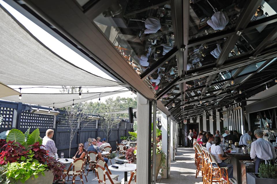 The Top Steak House officially opened a new three-season patio for patrons on July 30, 2021. With 82 tabletop seats and an additional 12 seats at the bar, the patio increases the restaurant's total available seating by about 75 percent.