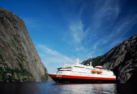 The Hurtigruten at Trollfjord - Credit: Getty
