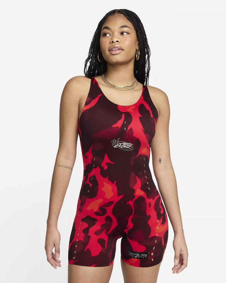 <p><a href="https://go.redirectingat.com?id=74968X1596630&url=https%3A%2F%2Fwww.nike.com%2Ft%2Fmegan-thee-stallion-womens-5-bodysuit-Tc2M65%2FFZ0464-010&sref=https%3A%2F%2Fwww.womenshealthmag.com%2Ffitness%2Fg46868284%2Fmegan-thee-stallion-nike-activewear-line%2F" rel="nofollow noopener" target="_blank" data-ylk="slk:Shop Now;elm:context_link;itc:0;sec:content-canvas" class="link ">Shop Now</a></p><p>Nike x Megan Thee Stallion Women's 5" Bodysuit</p><p>$125.00</p>