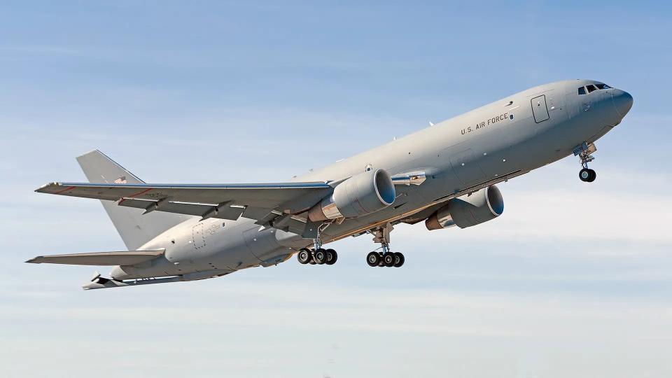 A US Air Force KC-46A Pegasus aerial refueling tanker. <em>USAF</em>