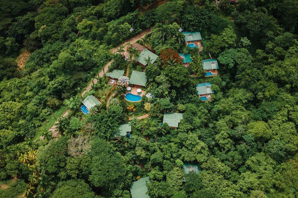 Aerial view of Casa Chameleon Mal Pais