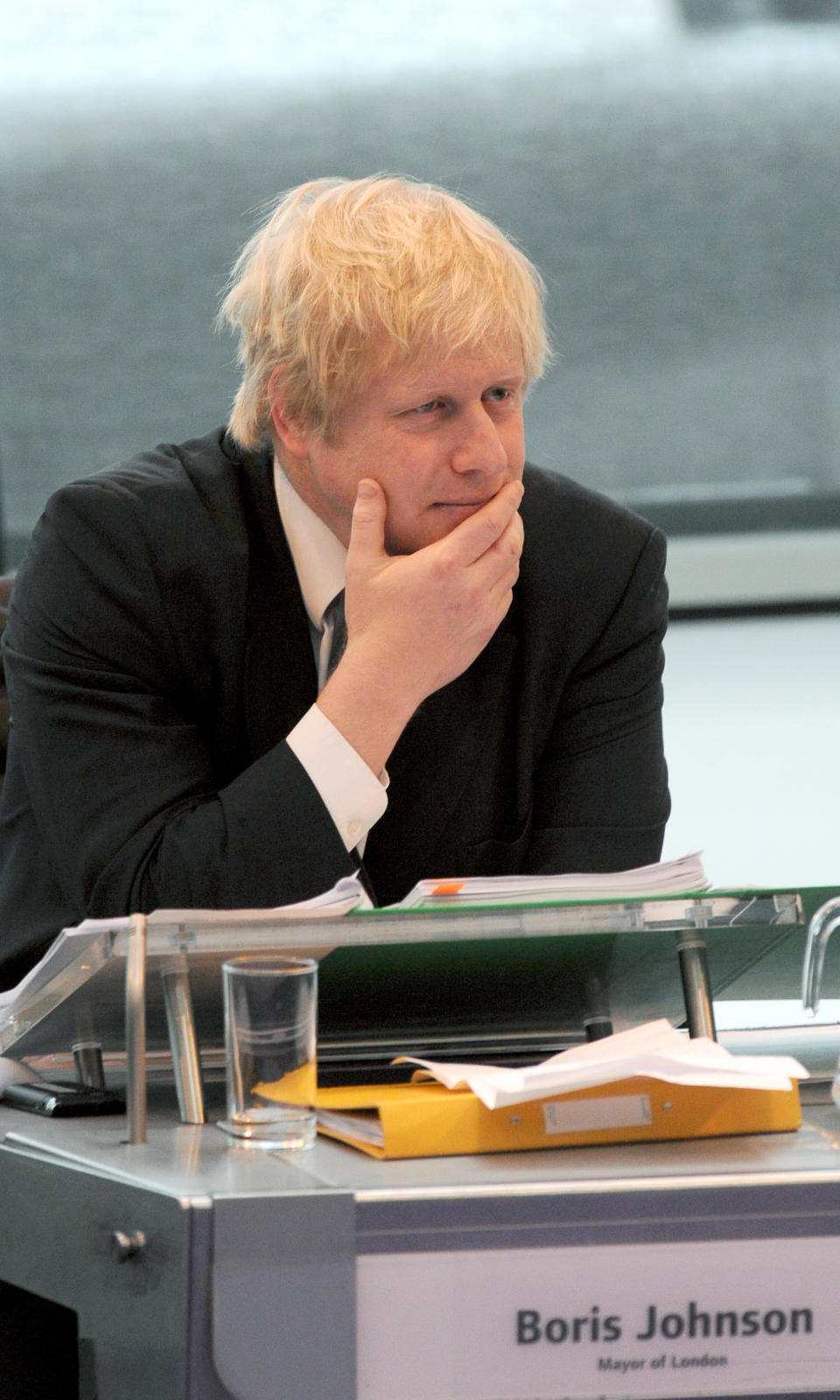 Mayor of London Boris Johnson speaks at City Hall, London. Mr Johnson confirmed that he will stand down as chairman of the Metropolitan Police Authority (MPA) to make way for deputy mayor Kit Malthouse. PRESS ASSOCIATION Photo. Picture date: Wednesday January 27, 2010. The Tory politician took control of the MPA in October 2008 after ousting Sir Ian Blair from his post as commissioner. See PA story POLICE Johnson. Photo credit should read: Anthony Devlin/PA Wire