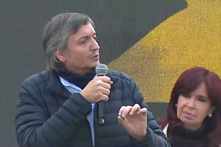 Máximo Kirchner y Cristina Kirchner