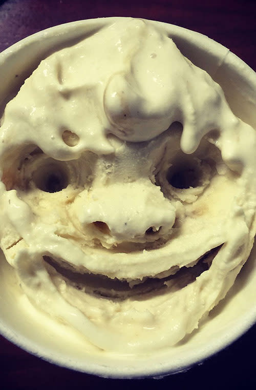 Life-Like Faces Made Out of Ice Cream