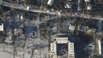 <p>Those buildings, pools and tennis courts covered with sand afterward</p>