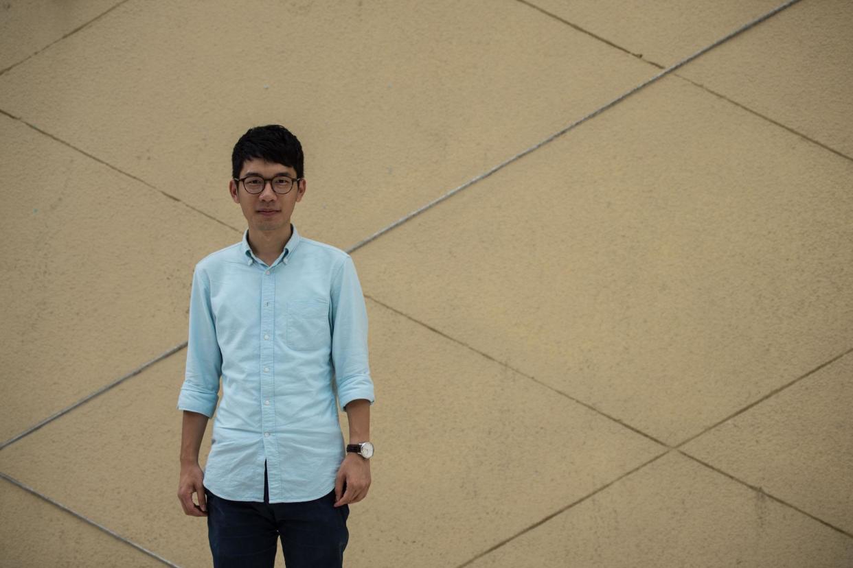 Nathan Law has fled Hong Kong following the introduction of a controversial security law: AFP via Getty Images