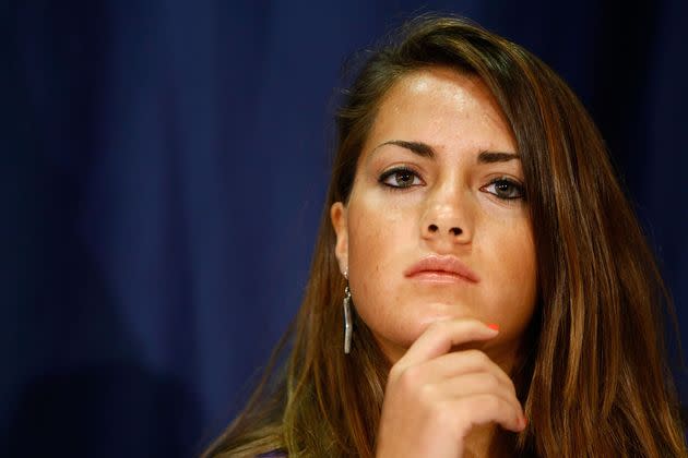 Hannah Giles, who had a role in a sting video targeting the left-leaning Association of Community Organizations for Reform Now (ACORN), takes part in an Oct. 21, 2009, news conference at the National Press Club in Washington. 