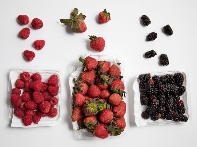 &lt;p&gt;Sara Haas&lt;/p&gt; The berries after one week of storage in paper-towel lined plastic containers.