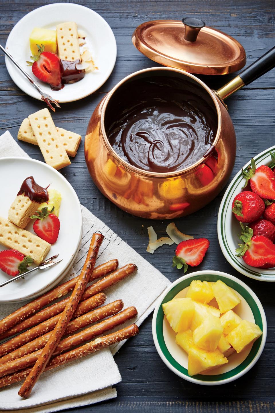 Coco-Loco Chocolate Fondue