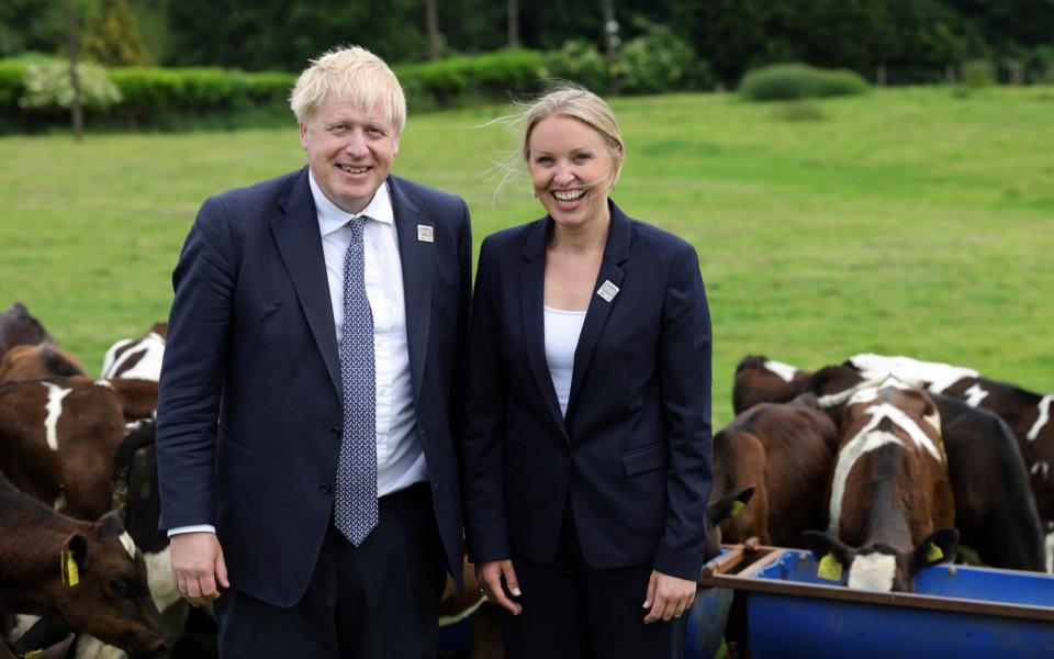 Boris Johnson joined Helen Turton, the Tory candidate for Wakefield, on the campaign trail earlier this month - Andrew Parsons/CCHQ / Parsons Media