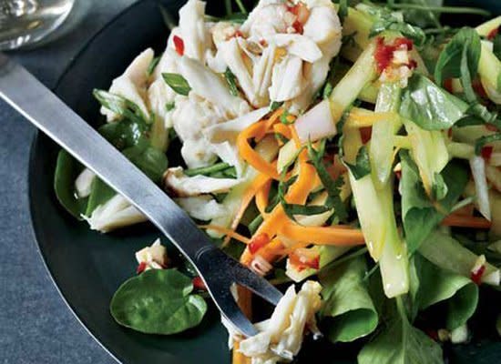 This refreshing Thai-style salad hits all the taste buds with sweet, salty, sour and bitter. The dressing features Thai red chiles, which are some of the hottest around.    <strong>Get the Recipe for <a href="http://www.huffingtonpost.com/2011/10/27/thai-crab-and-green-mango_n_1058743.html" target="_hplink">Thai Crab and Green Mango Salad</a></strong>      