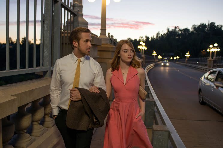 Ryan Gosling and Emma Stone in 'La La Land'