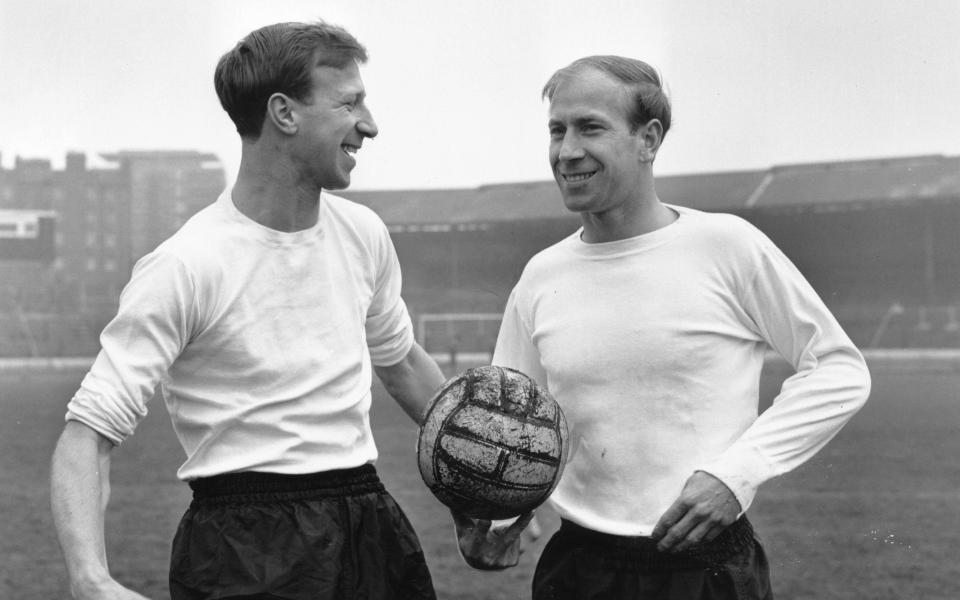 Brothers and members of the England football team, Jack Charlton and Bobby Charlton - Getty Images