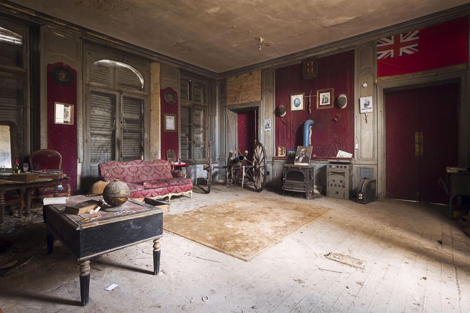 Abandoned living room in France