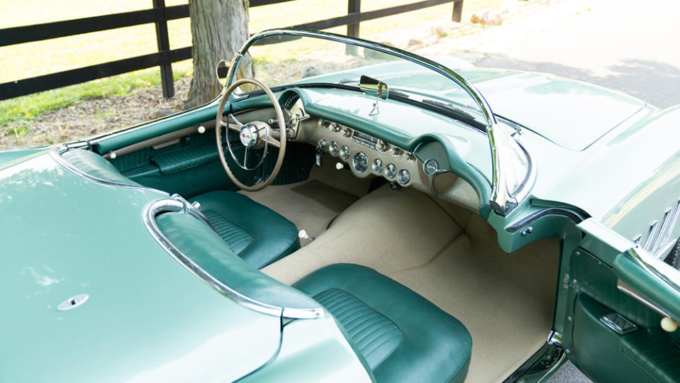 Inside the 1954 Chevrolet Corvette S.0. 2151 prototype