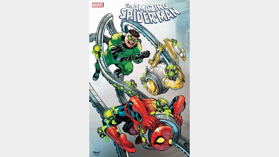 Spidey and Doc Ock fight