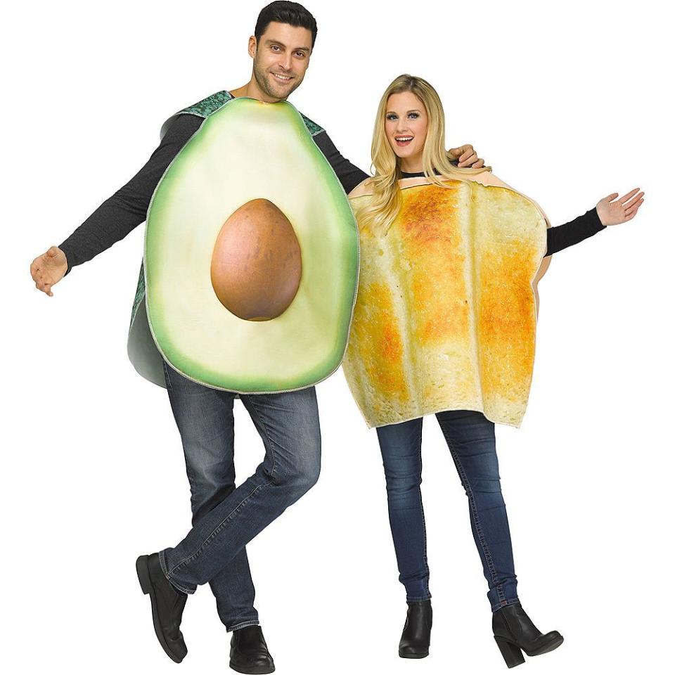3) Adult Avocado & Toast Couples Costumes