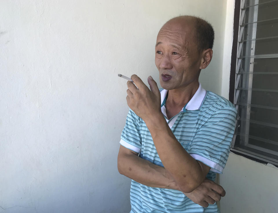 Fan Baolin, who served 17 years in prison and says he sneaked out of China last year to escape constant surveillance, poses during an interview in an undisclosed location and on an undisclosed date. The ruling Communist Party’s deadly 1989 crackdown on the Tiananmen Square pro-democracy protests never ended for Fan and others who still are watched by the party three decades later in an effort to erase the public memory of the protests. (AP photo)