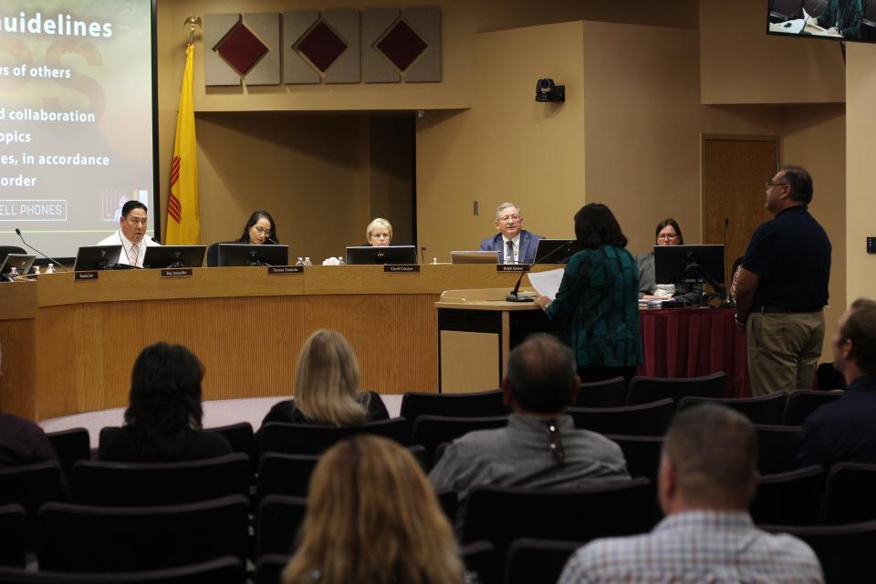 The Las Cruces Public Schools Board of Education listened to public comments the evening of Tuesday, March 15, 2022.