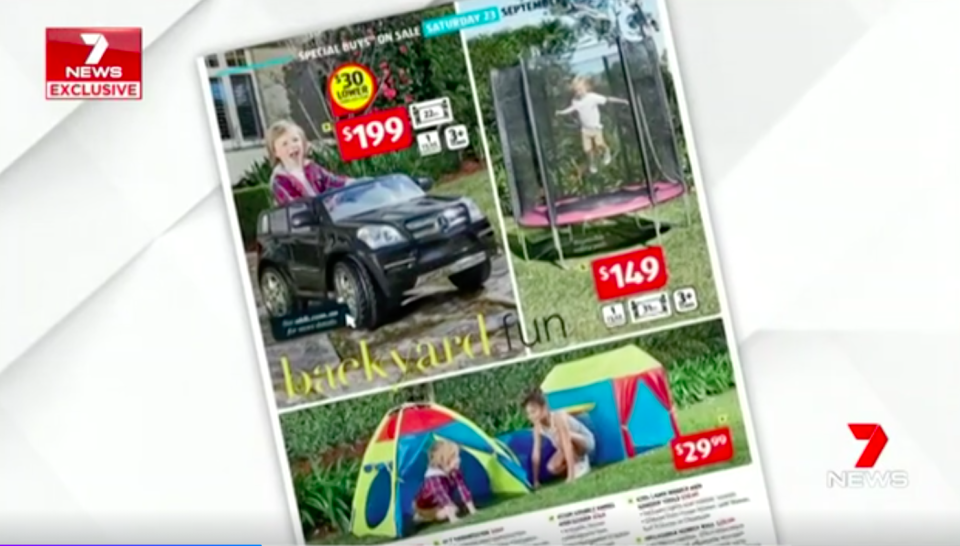 The children’s car has been a very popular item. Source: 7 News