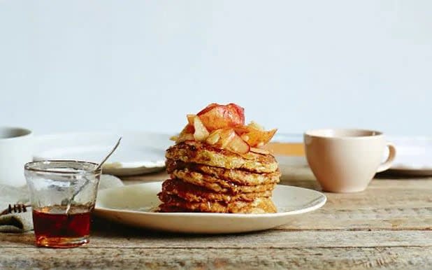 Gluten-free apple and banana oat pancakes recipe - MATT RUSSELL