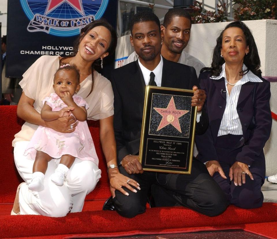 Tony joined his older brother, mom Rose (far right), Chris' then-wife Malaak and their daughter Lola when Chris received a Hollywood Walk of Fame star in 2003.