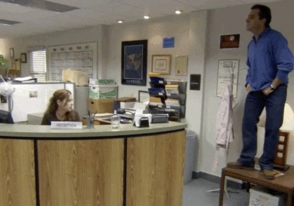 Screenshot from "The Office"