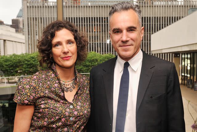 <p>Stephen Lovekin/Getty</p> Rebecca Miller and Daniel Day-Lewis in New York City on May 24, 2013