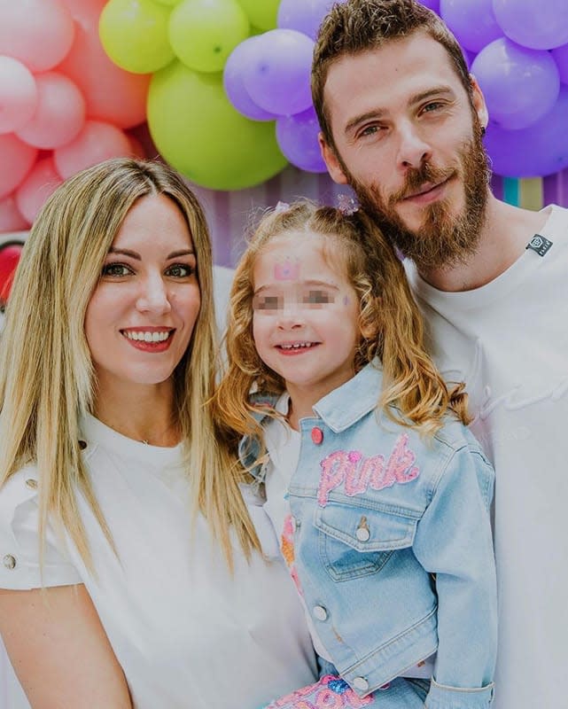 Edurne y De Gea con Yanay