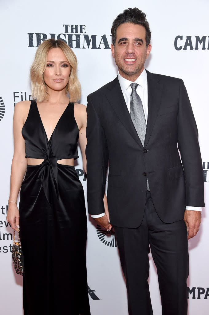 Rose Byrne (L) and Bobby Cannavale attend "The Irishman" screening